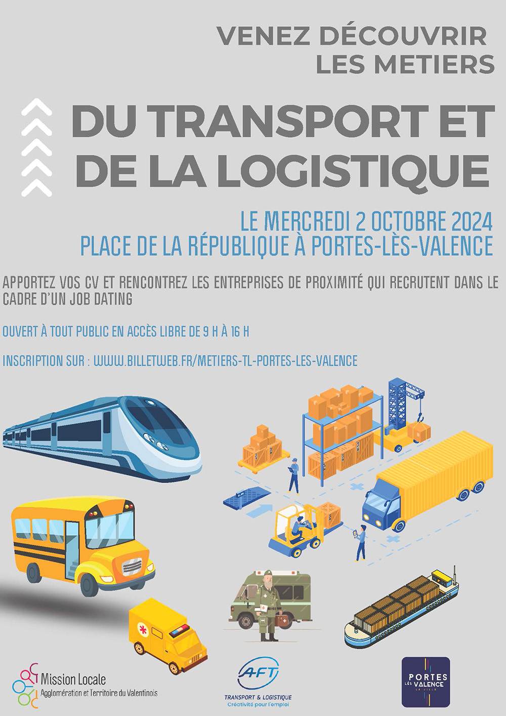 Les metiers du transport et de la logistique